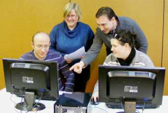 Ein Projektteam der HBFSWI bei der Arbeit